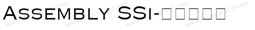 Assembly SSi字体转换